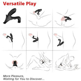 ARMONY - DOUBLE RANGER VIBRATOR RING FOR COUPLES BLACK